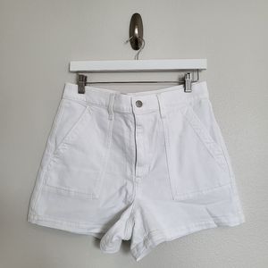 J. Crew White Denim Stretch Shorts